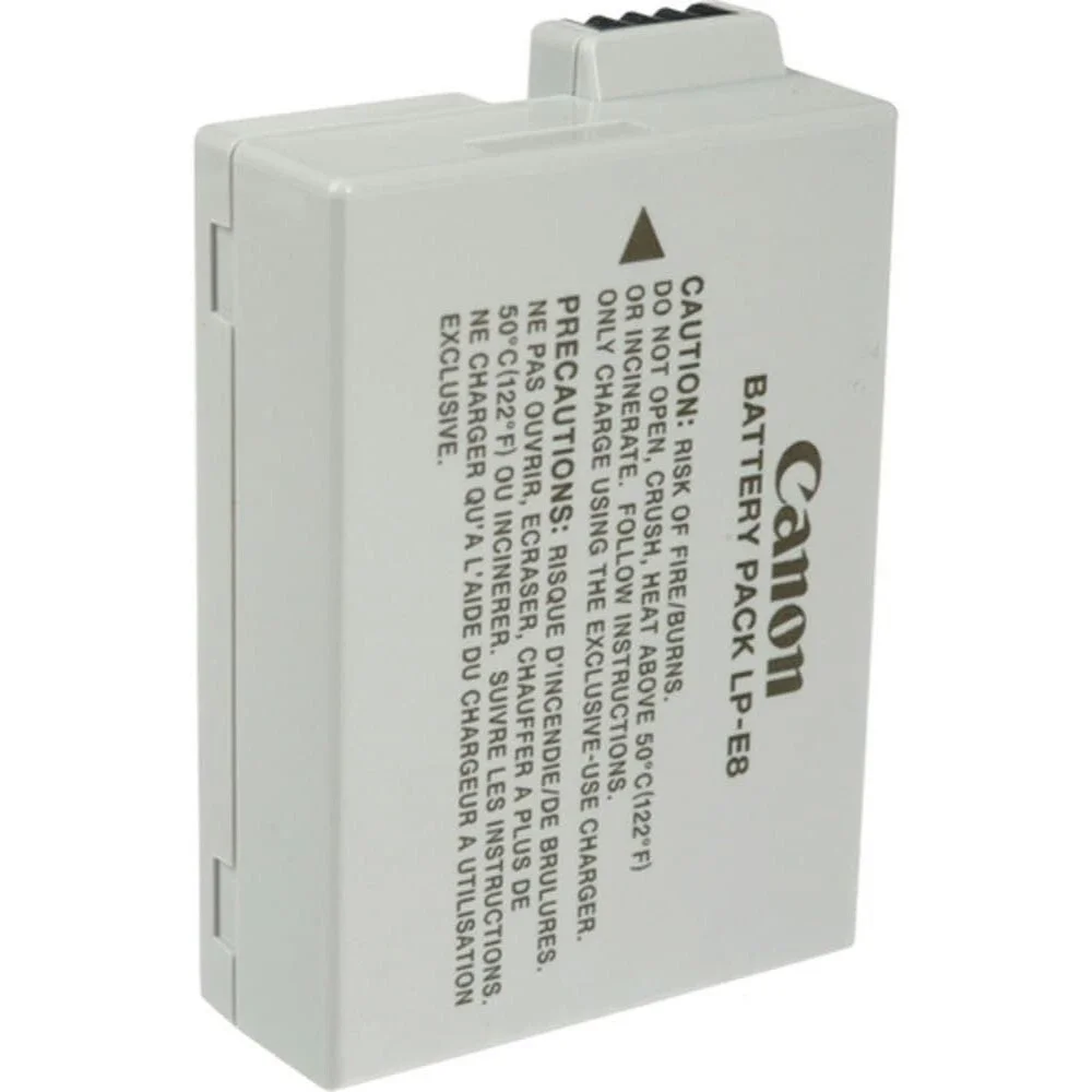 Genuine Canon LP-E8 Li-Ion 1120mAh 7.2V Battery Digital Rebel T2i & T3i Camera
